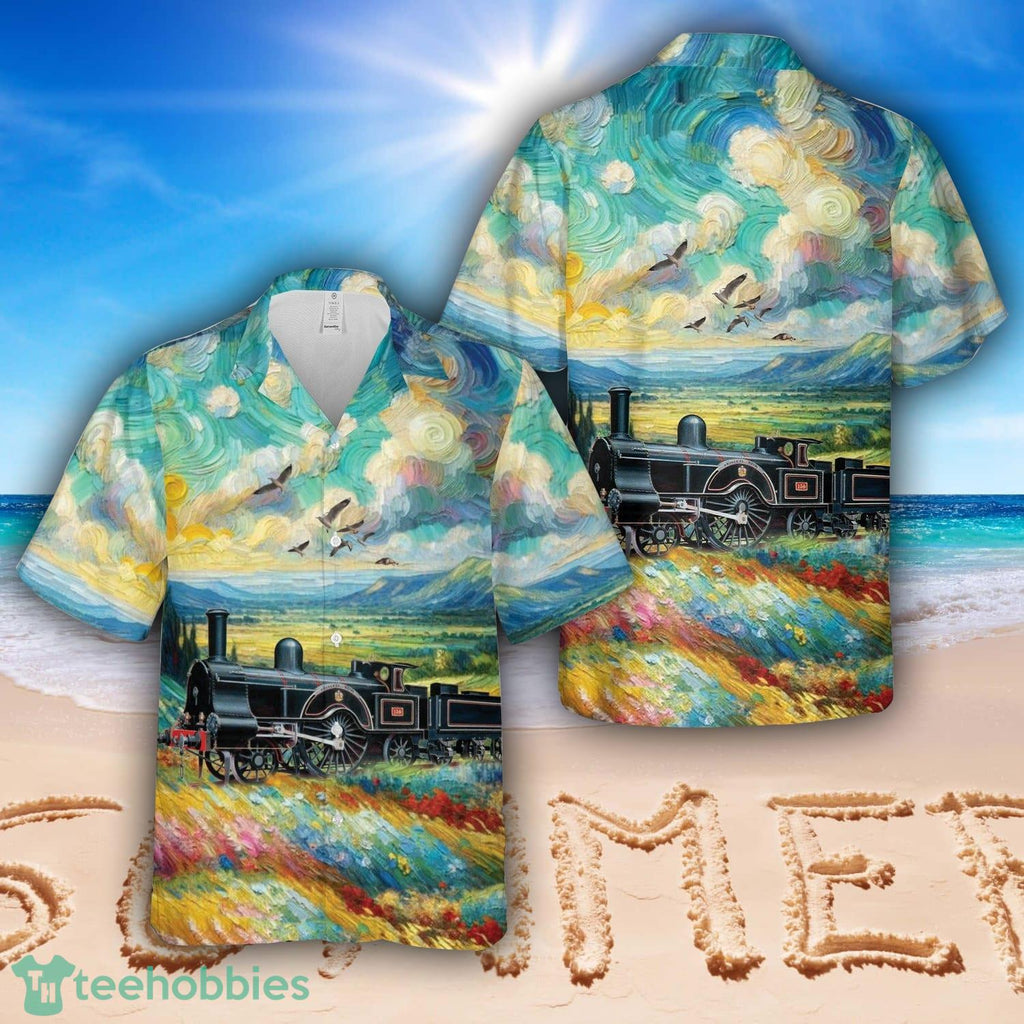 London and North Western Railway 2-2-2 Locomotive ‘Princess Royal’ Hawaiian Shirt Aloha Beach Shirt