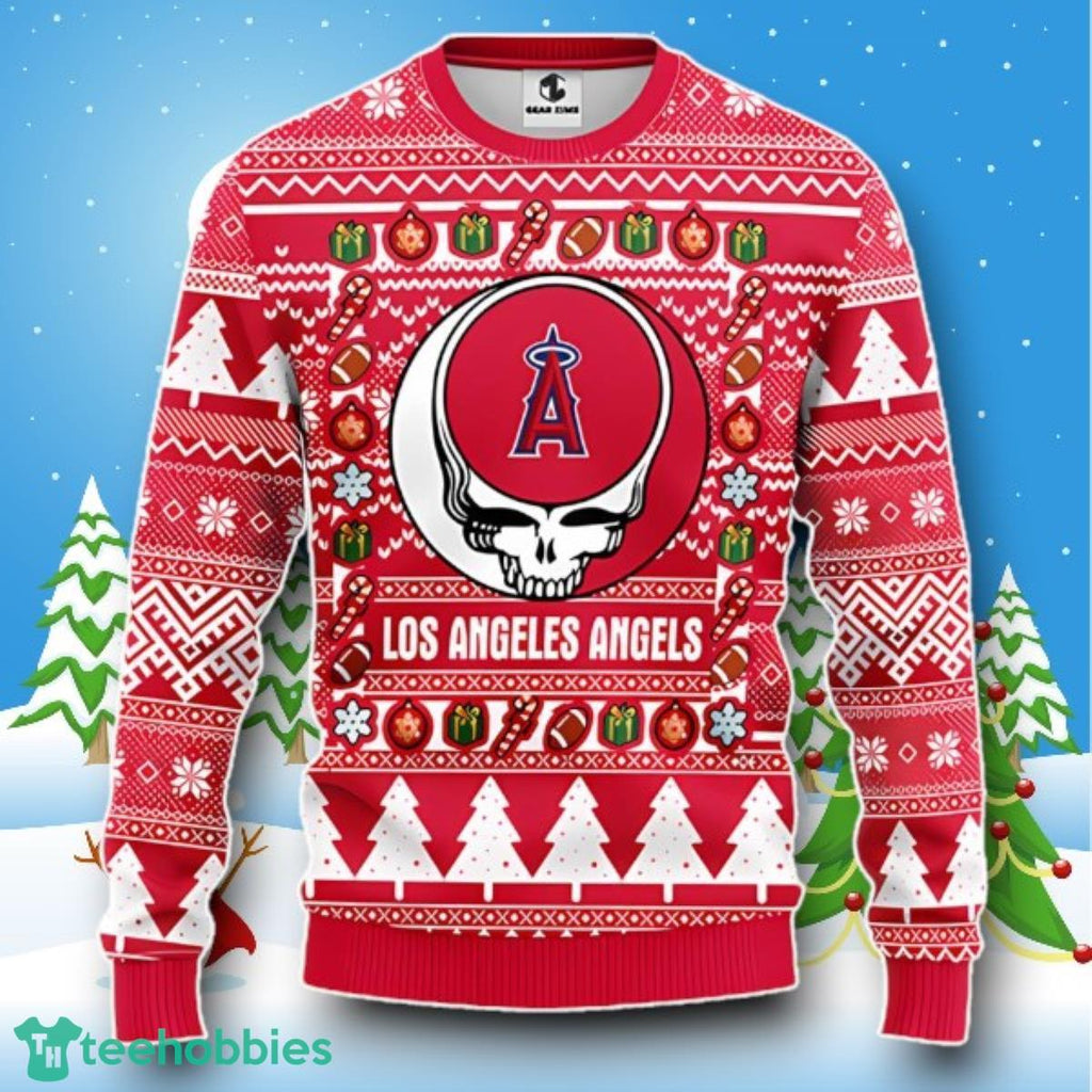 Los Angeles Angels Grateful Dead Rock Band Ugly Christmas Sweater Style Gift