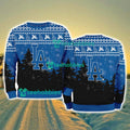Los Angeles Dodgers MLB Knitting Pattern Christmas Tree Pine Happy Ugly Sweater Merry Chistmas