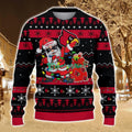 Louisville Cardinals Santa Claus Ugly Christmas Sweater All Printed Sweater For Fans Gift Ideas