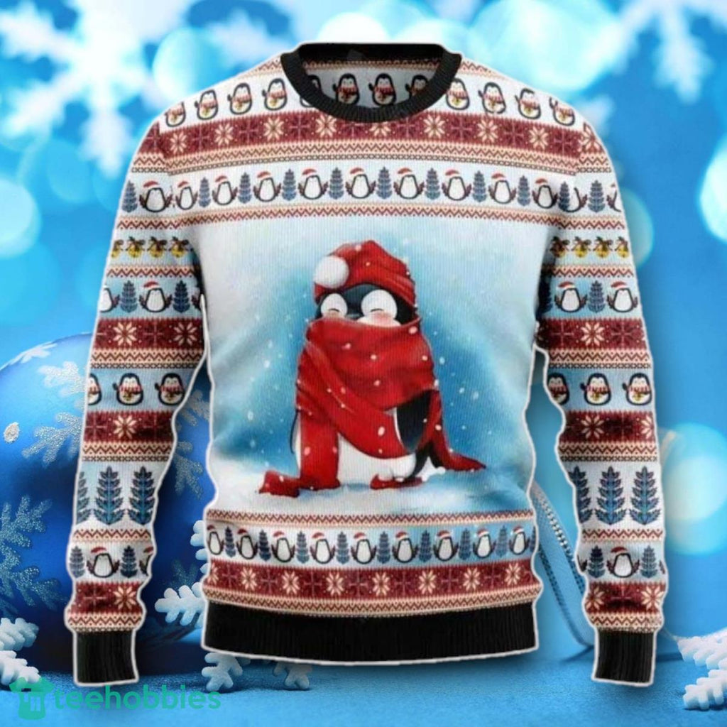 Love Penguin Ugly Christmas Sweater Unique Gift