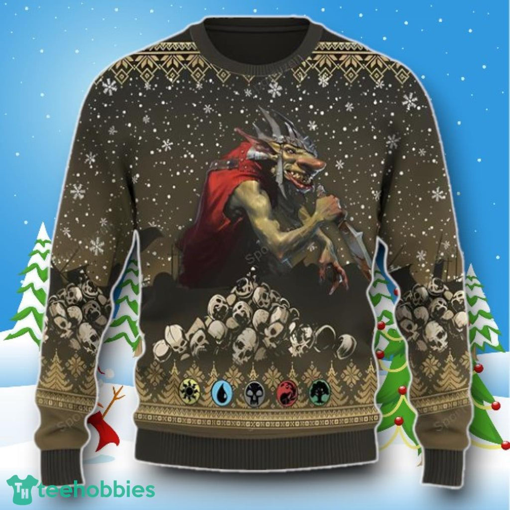 Magic The Gathering Krenko Mob Boss Ugly Christmas Sweater Style Gift