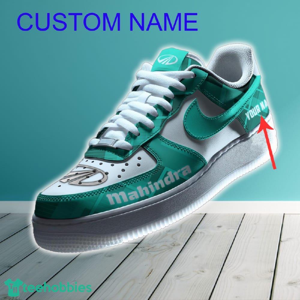 Mahindra Car Air Force 1 Shoes Green Color For Men Women Custom Name Gift For Fans