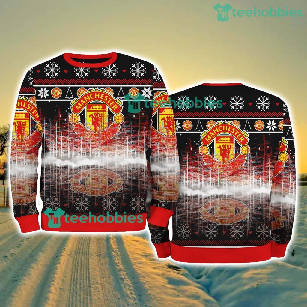 Man Utd FC Pine Christmas Ugly Sweater New Style Best Gift For Fans
