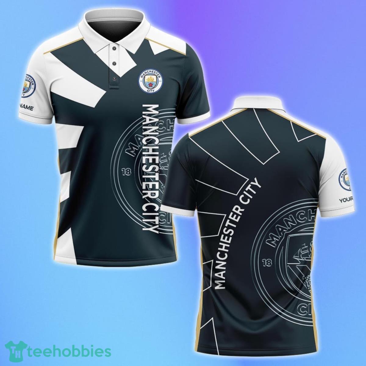 Manchester City Polo Shirt Custom Name Gifts For Loved Ones
