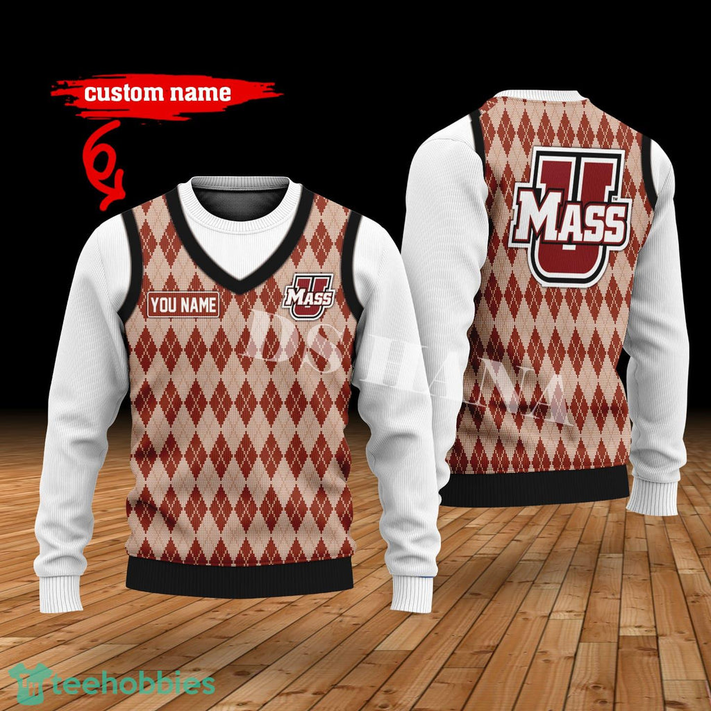 Massachusetts Minutemen Custom Name New Style Sweater Ghile Style 3D Print Christmas Sweater