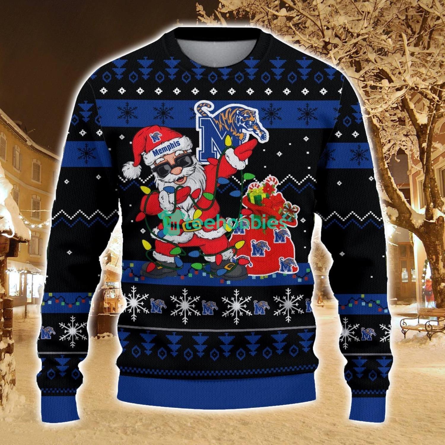Memphis Tigers Santa Claus Ugly Christmas Sweater All Printed Sweater For Fans Gift Ideas