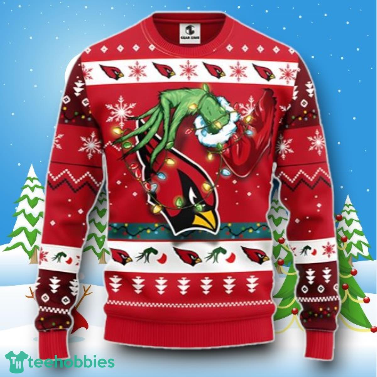 Men’s Arizona Cardinals Grinch Christmas Ugly Sweater Style Gift
