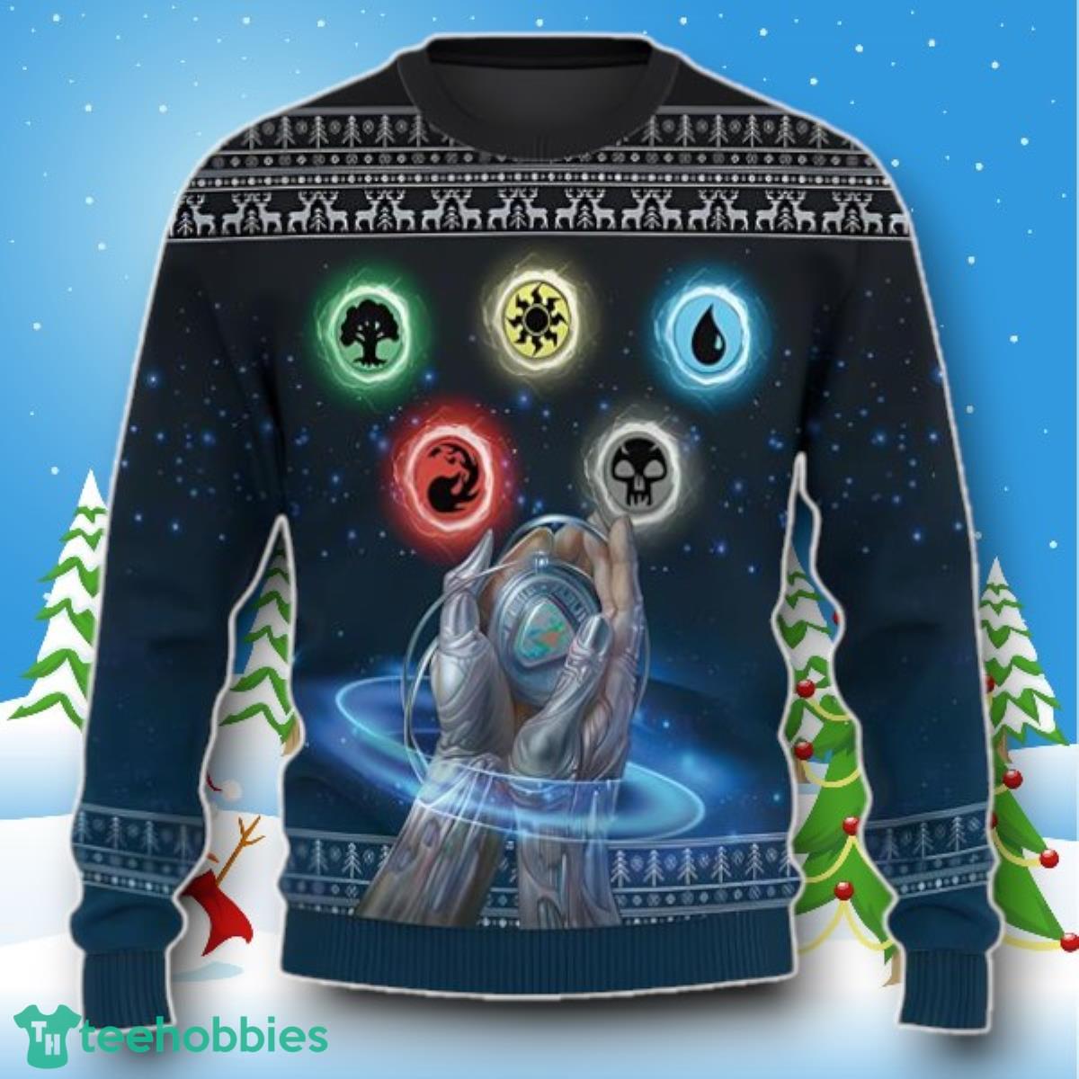 Men’s Magic The Gathering Mox Opal Ugly Sweater Style Gift
