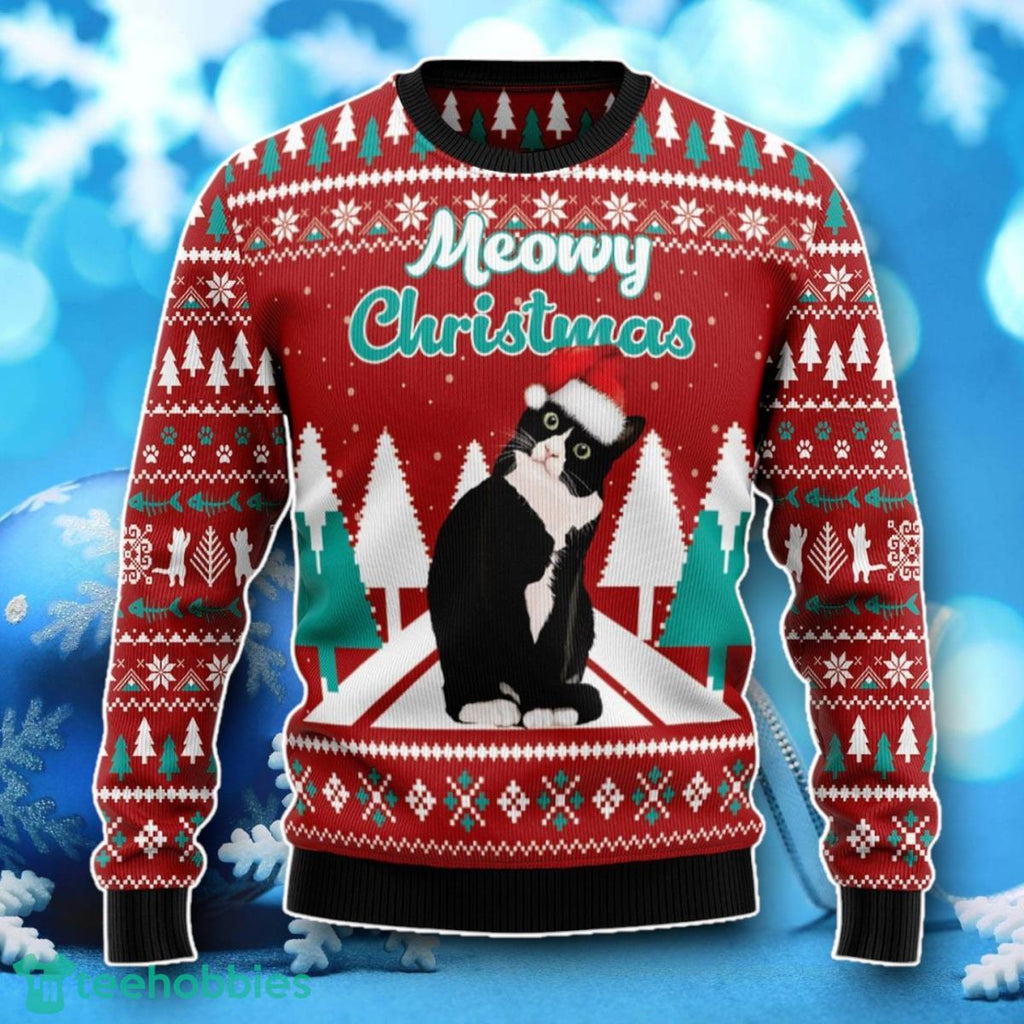 Meowy Christmas Ugly Christmas Sweater Unique Gift