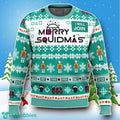 Merry Squidmas Squid Game Xmas 3D Ugly Christmas Sweater Style Gift Christmas