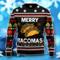 Merry Tacomas Ugly Christmas Sweater Unique Gift