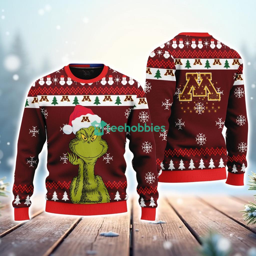 Minnesota Golden Gophers NCAA The Grinch Funny Merry Christmas Uglly Sweater 3D New Trend