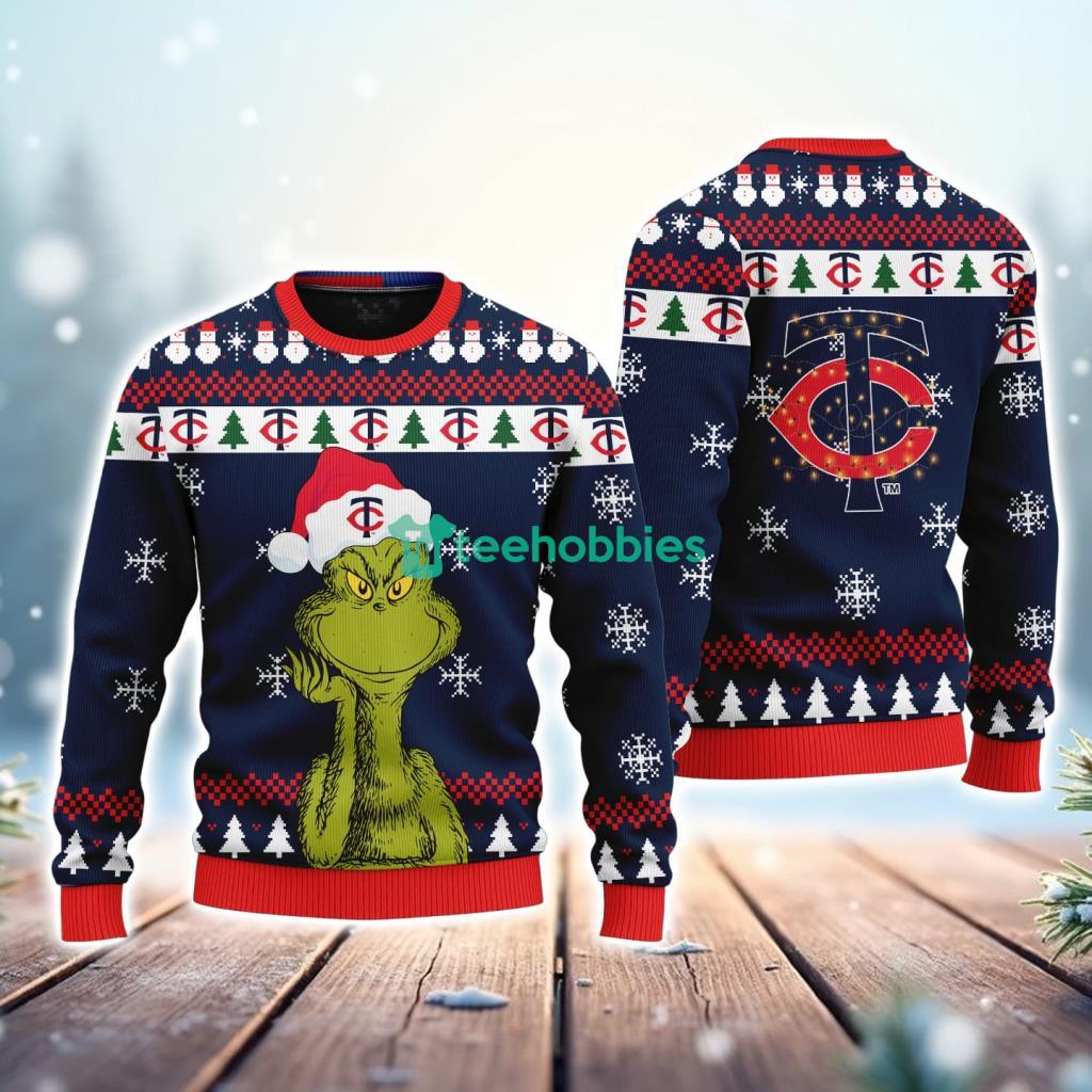 Minnesota Twins MLB The Grinch Funny Merry Christmas Uglly Sweater 3D New Trend