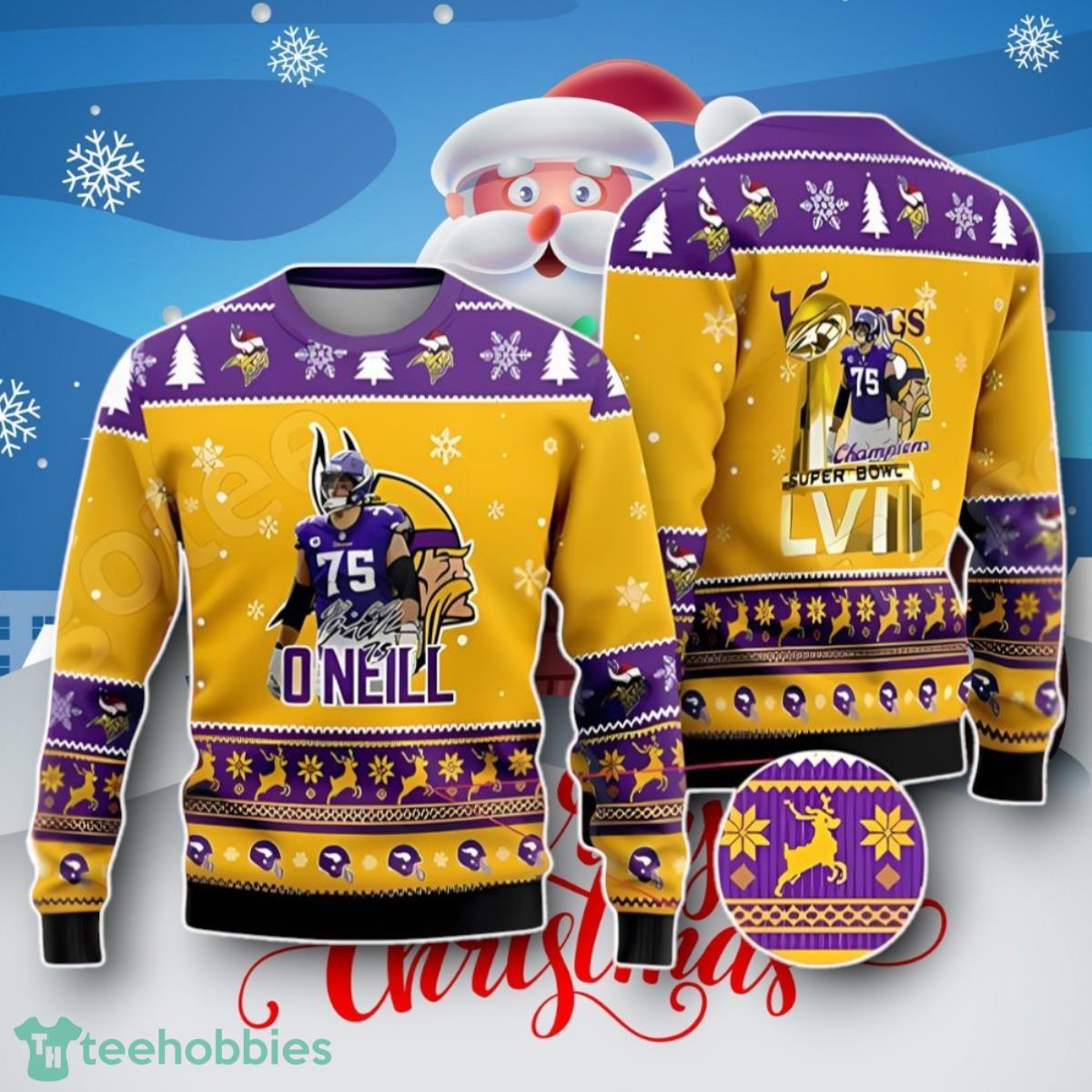 Minnesota Vikings O Neill Ugly Christmas Sweater Unique Gifts