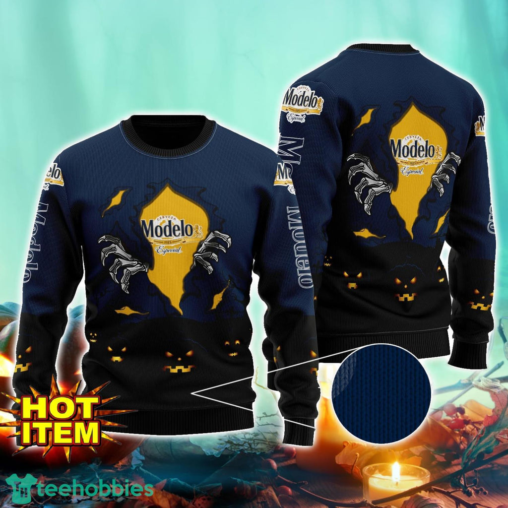 Modelo Scary Night Halloween Hand Pull Out Halloween 3D Sweater For Men and Women