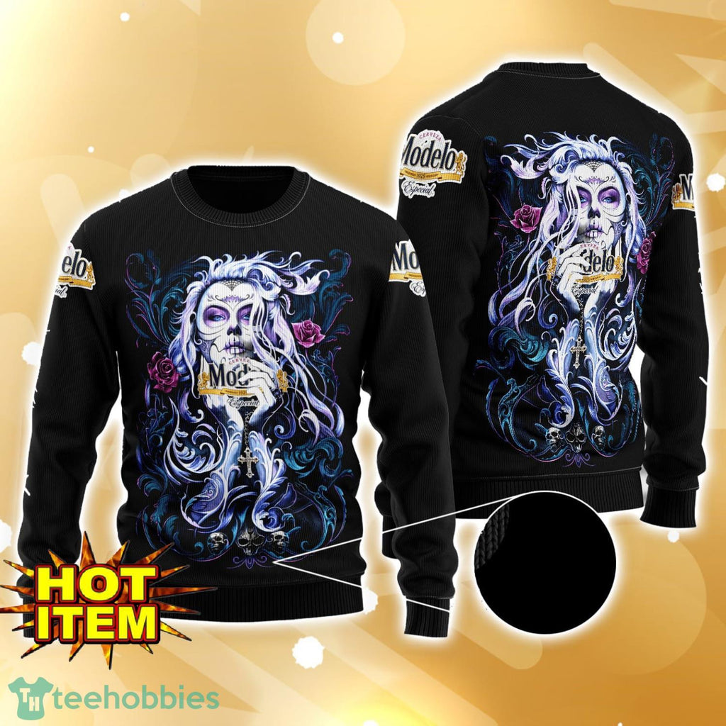 Modelo Tattoo Girl 3D Ugly Christmas Sweater For Men And Women