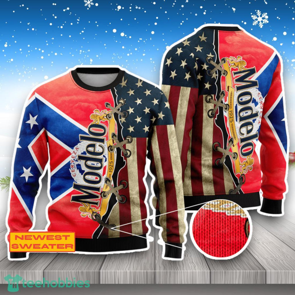 Modelo USA Flag 3D Sweater For Men Women
