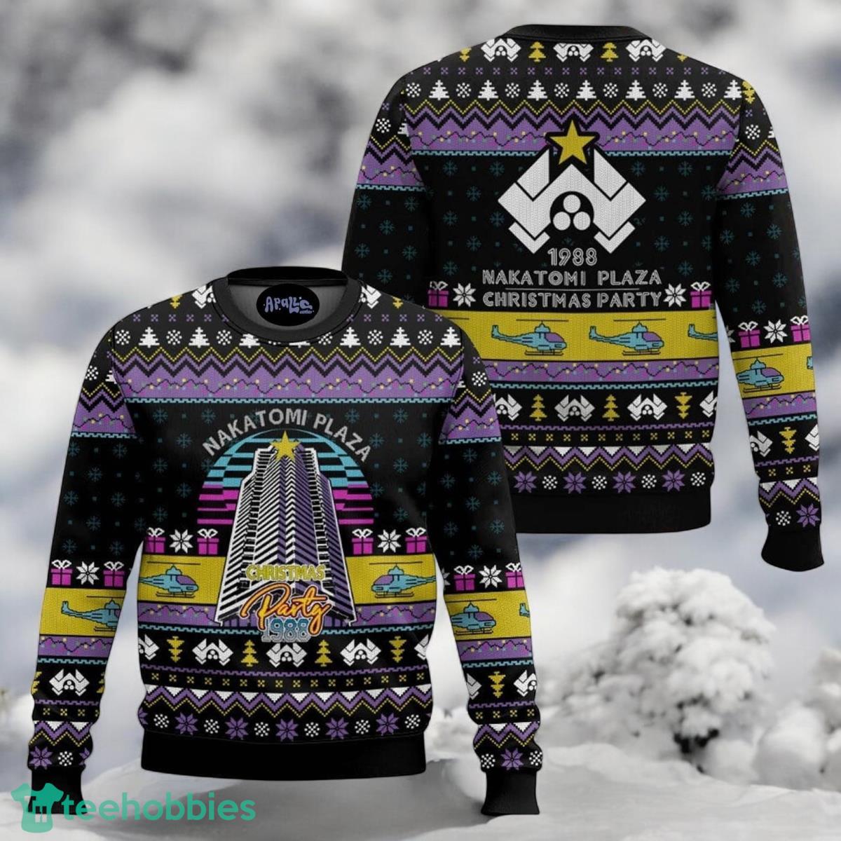 Nakatomi Plaza Christmas Party 1988 Die Hard Christmas 3D Ugly Sweater For Men And Women