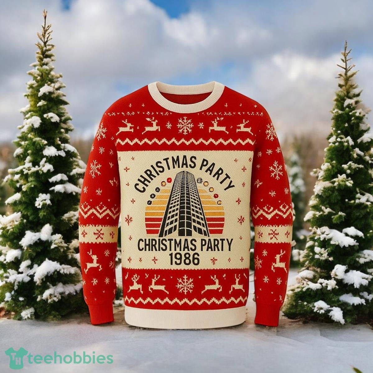 Nakatomi Plaza Christmas Party 1988 Sweater Die Hard Christmas 3D Ugly Sweater For Men And Women