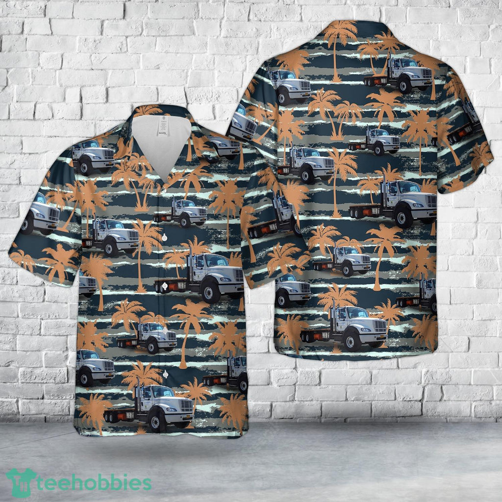 National Grid Flatbed Truck – Freightliner M2 112 Hawaiian Shirt Aloha Beach Shirt