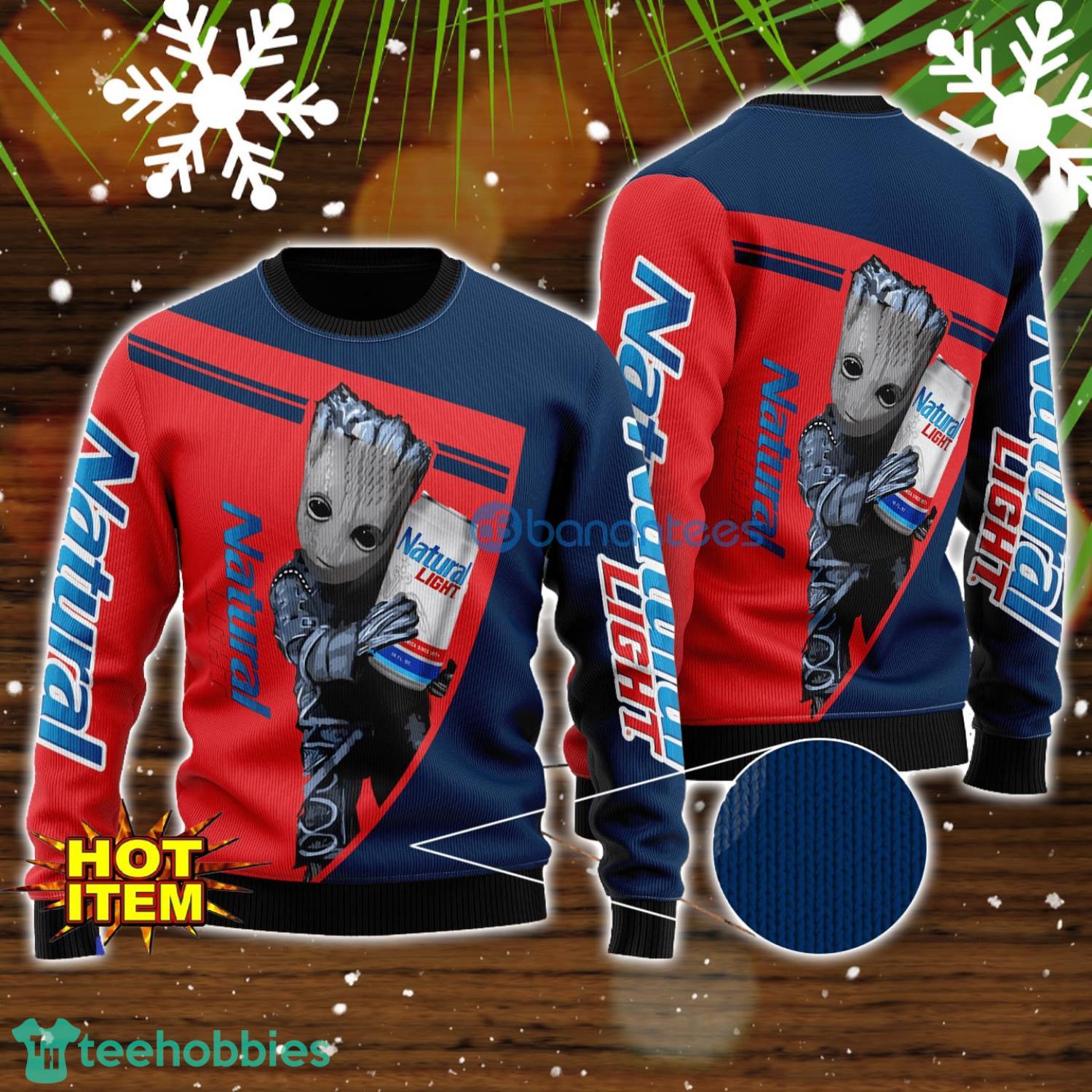 Natural Light And Baby Groot 3D Ugly Christmas Sweater For Men And Women Christmas Gift