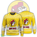 New Logo Buc Ee’s Friends Ugly Christmas 3D Sweater Gift Holidays