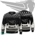 New Logo Buell Motorcycle Fun Ugly Christmas Sweater For Men Women