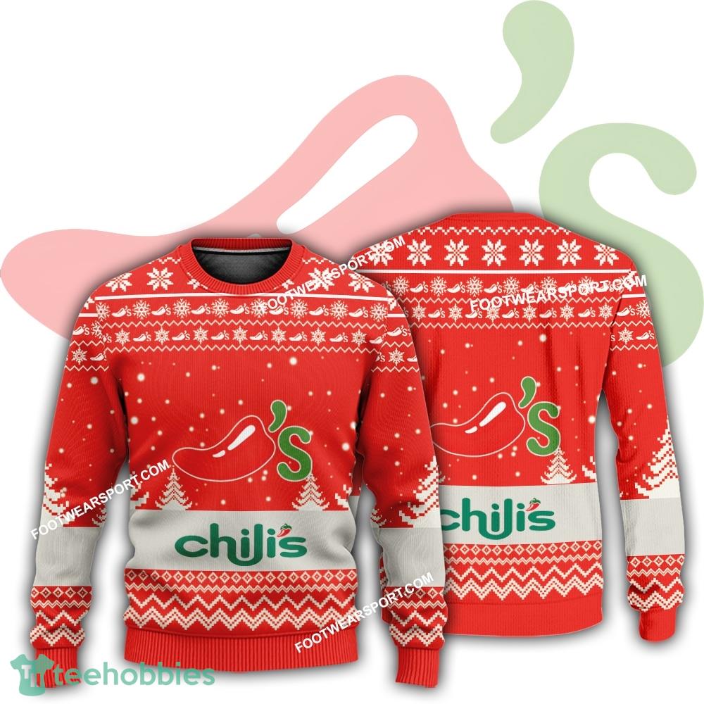 New Logo Chili’s Scarf Ugly Christmas 3D Sweater Gift For Adult