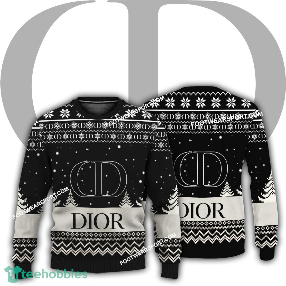 New Logo Christian Dior Mittens Ugly Christmas Sweater AOP Gift Holidays