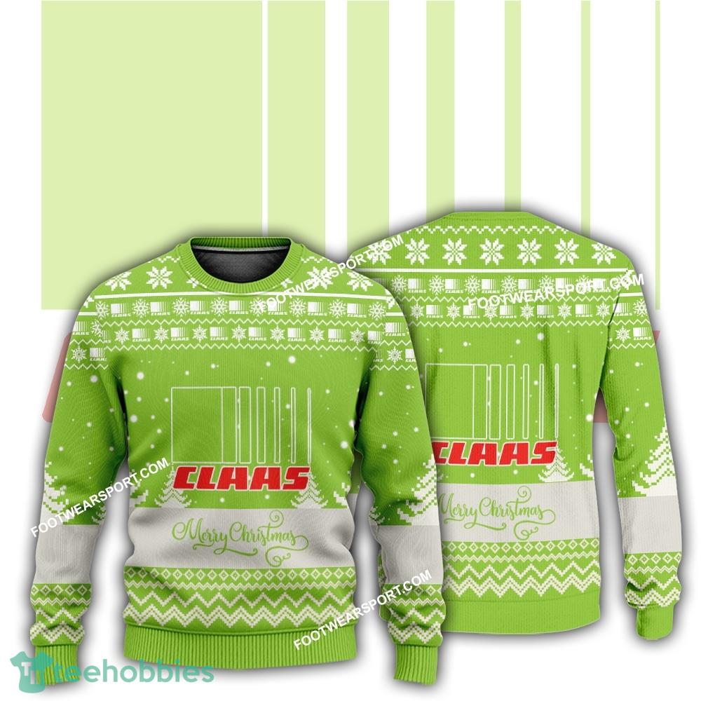 New Logo Claas Tractor Fireplace Ugly Christmas Sweater AOP For Men Women