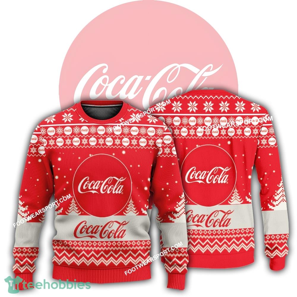 New Logo Coca Cola Wool Ugly Christmas Sweater For Men Women