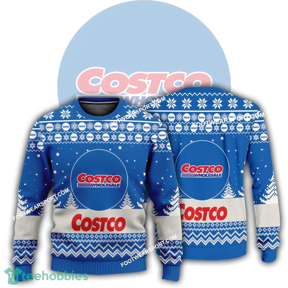 New Logo Costco Snowman Knitted Christmas Sweater Gift For Adult