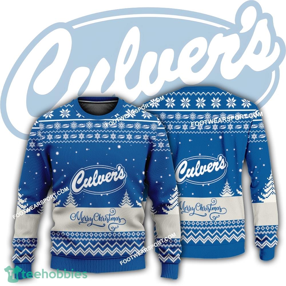 New Logo Culver’s Sleigh Ugly Christmas 3D Sweater For Men Women