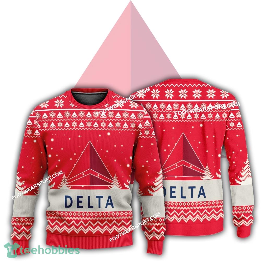 New Logo Delta Air Lines Chimney Ugly Xmas Sweater For Men Women