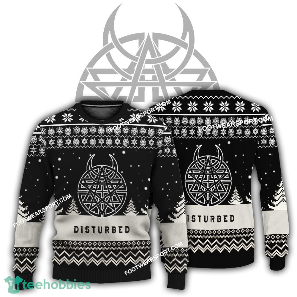 New Logo Disturbed Band Jingle Ugly Christmas Sweater For Men Women