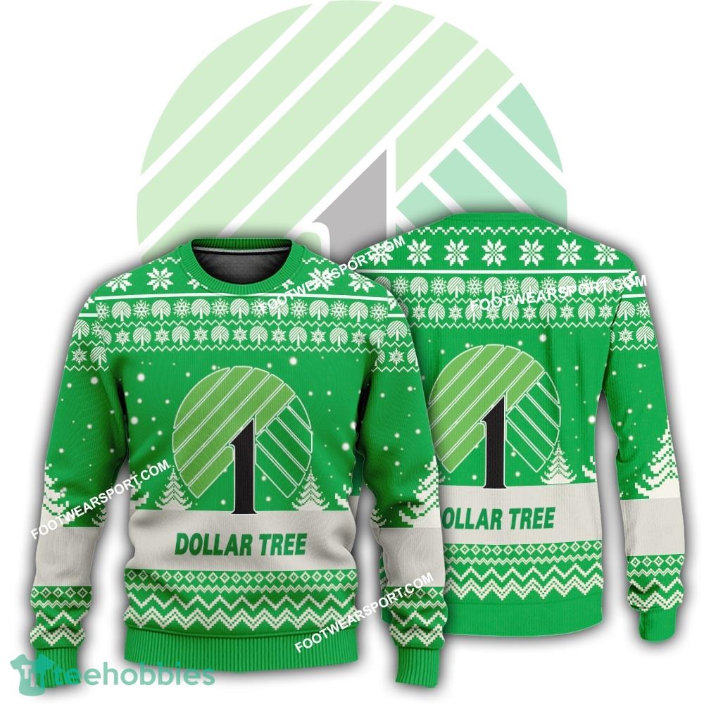 New Logo Dollar Tree Calendar Ugly Christmas 3D Sweater Gift Holidays