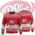 New Logo Dr Pepper Poinsettia Ugly Christmas 3D Sweater Gift Holidays