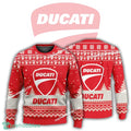 New Logo Ducati Motorcycle Wassail Ugly Christmas Sweater AOP For Men Women