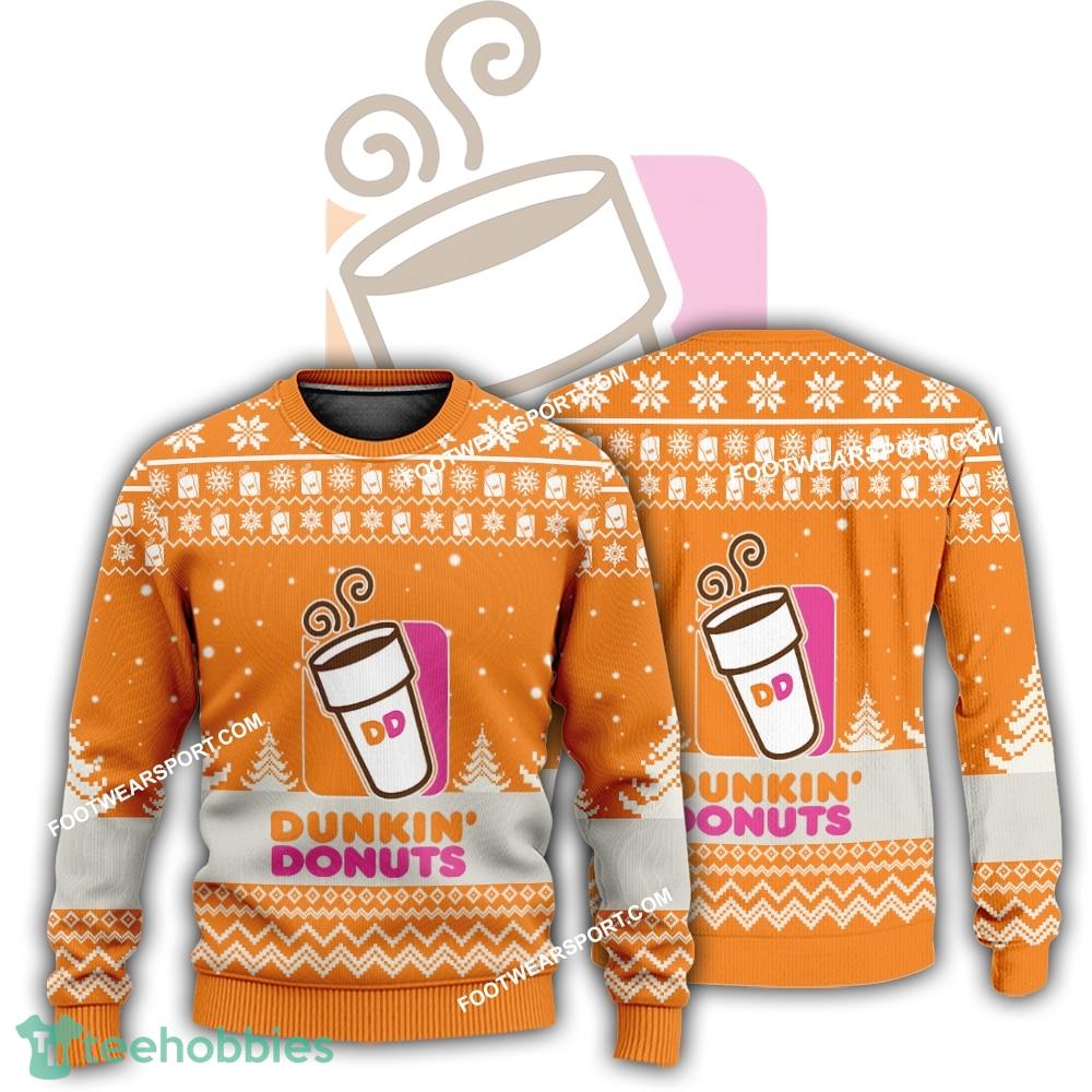 New Logo Dunkin’ Donuts Mulled Ugly Christmas Sweater Gift For Adult