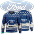 New Logo Ford Ranger Car Racing Hibernate Knitted Christmas Sweater For Men Women