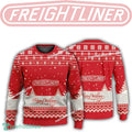 New Logo Freightliner Truck Comforter Ugly Christmas 3D Sweater Gift Holidays