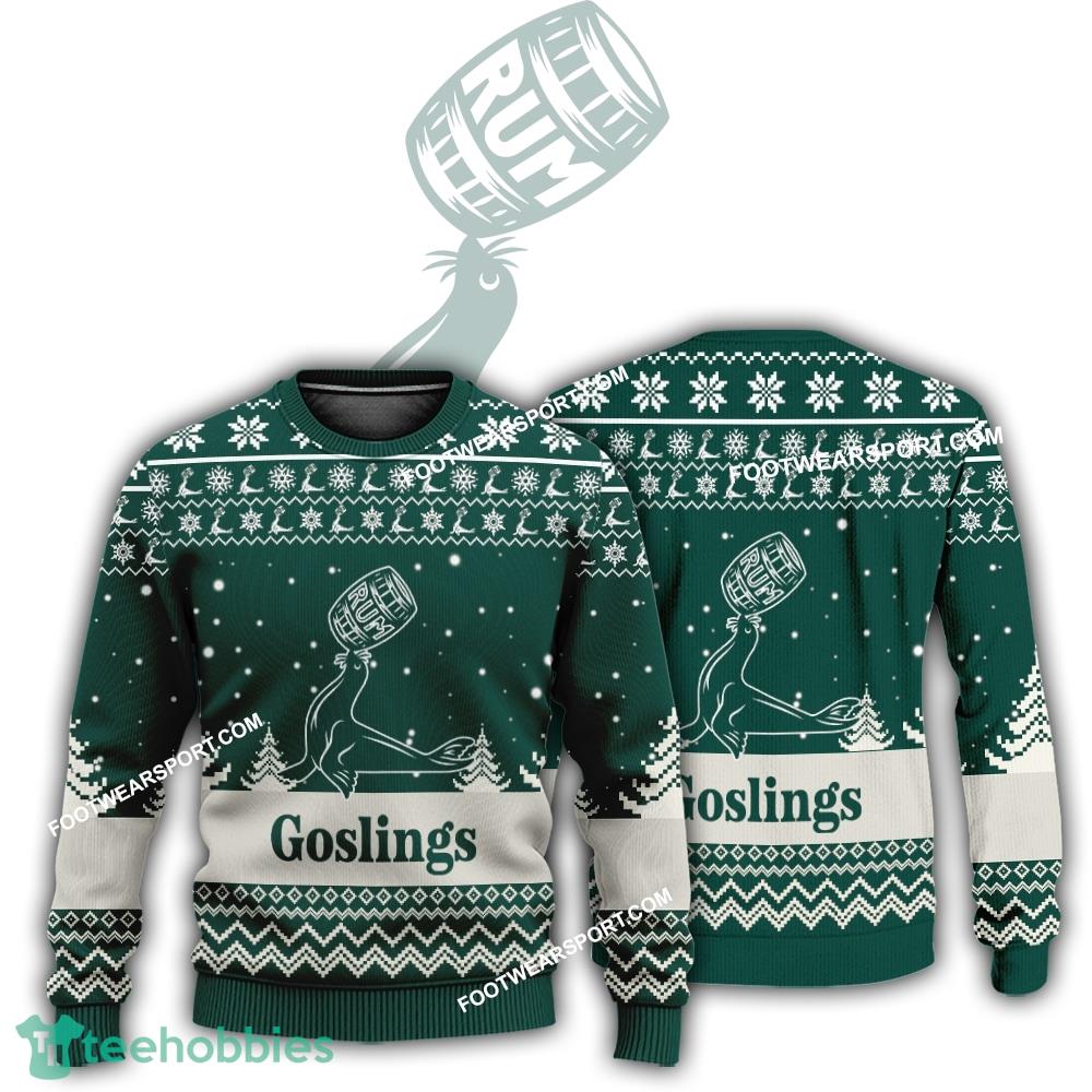 New Logo Gosling Rum Roast Ugly Christmas Sweater Gift Holidays