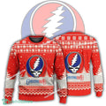 New Logo Grateful Dead Band Sled Ugly Christmas Sweater Gift Holidays