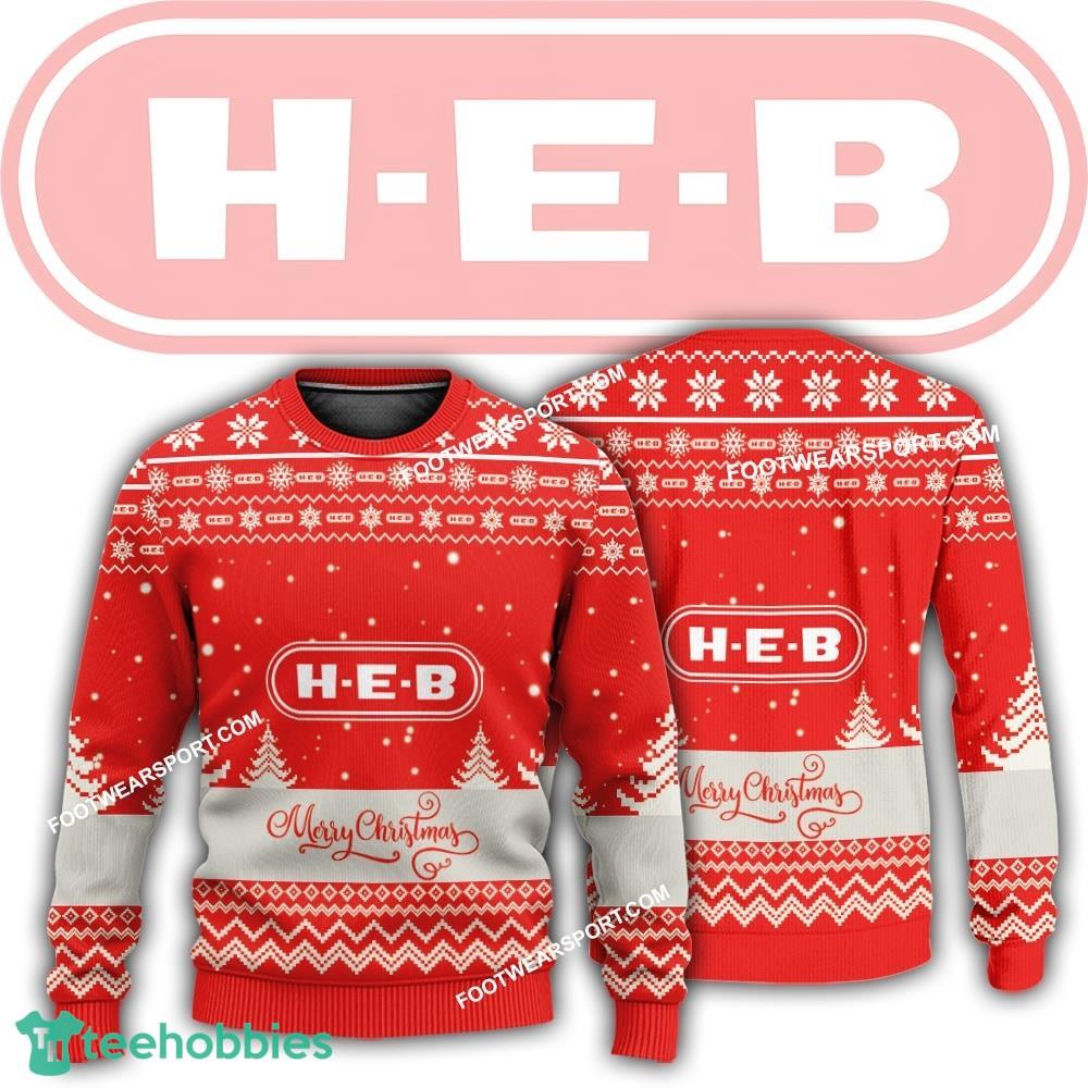 New Logo H E B Polar Ugly Xmas Sweater Gift Holidays