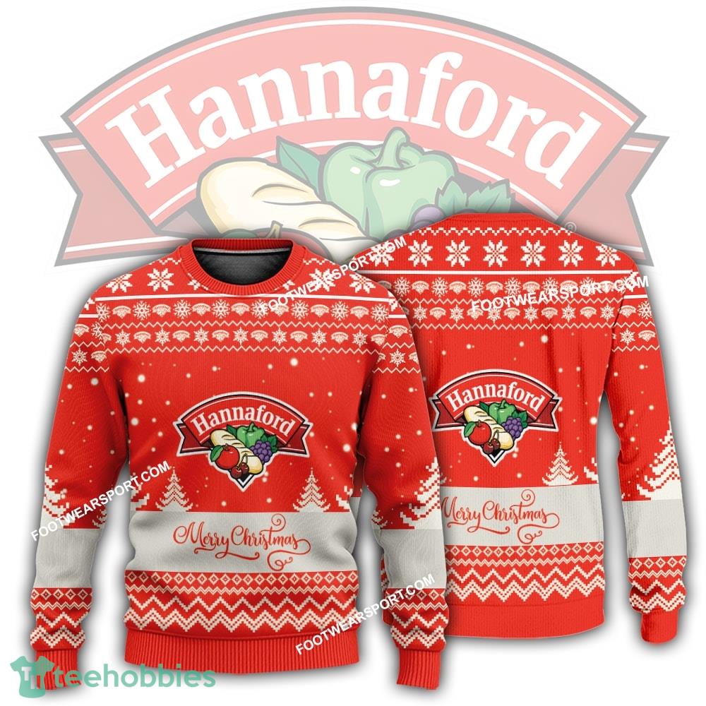 New Logo Hannaford Supermarkets Bear Ugly Christmas Sweater For Men Women