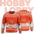 New Logo Hobby Lobby Rejoice Ugly Christmas Sweater For Men Women