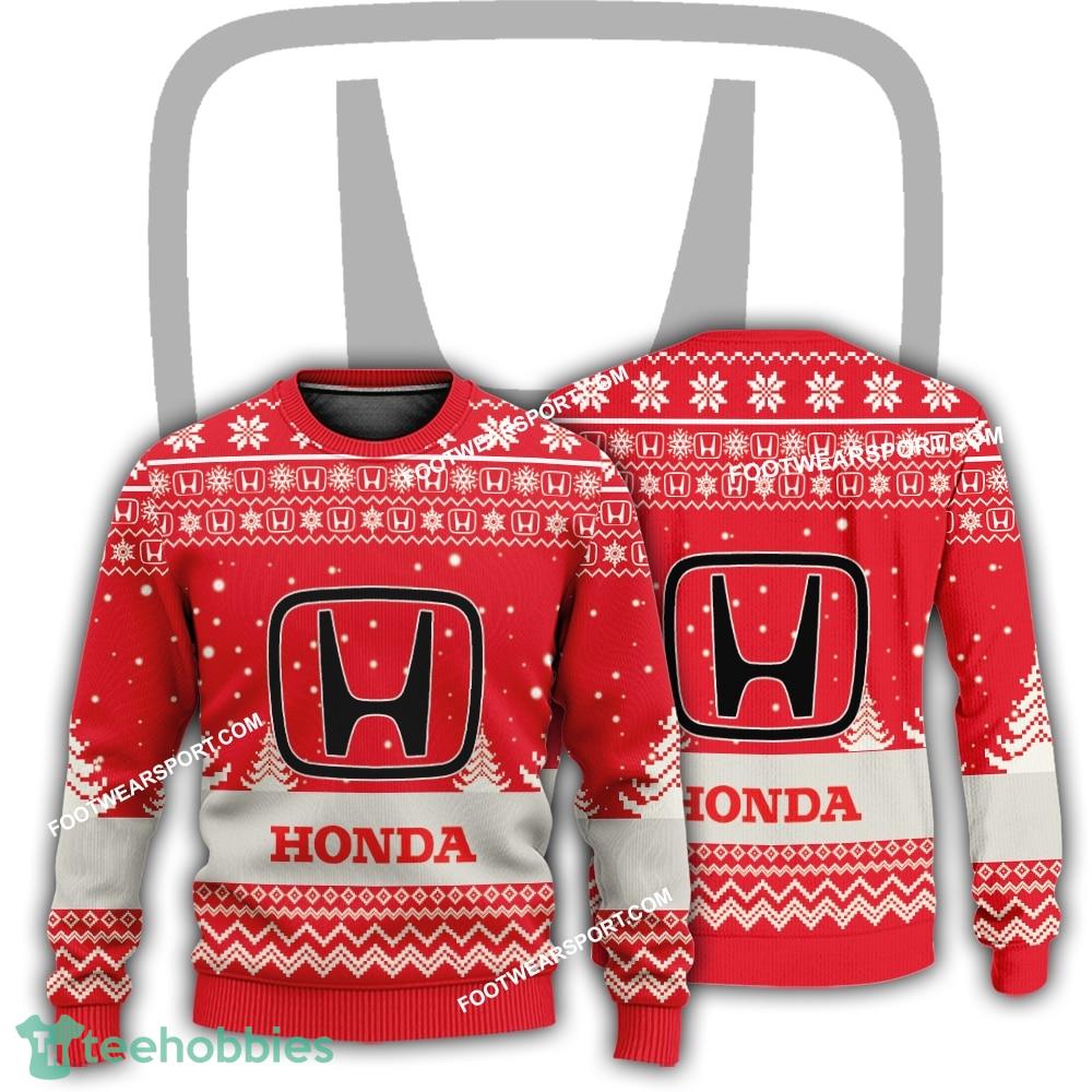 New Logo Honda Car Racing Frankincense Ugly Christmas Sweater Gift For Adult