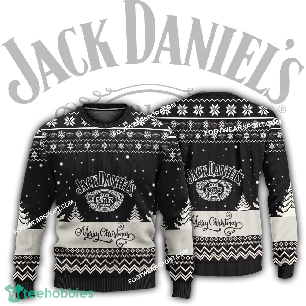 New Logo Jack Daniel Whiskey Carolers Ugly Xmas 3D Sweater For Men Women