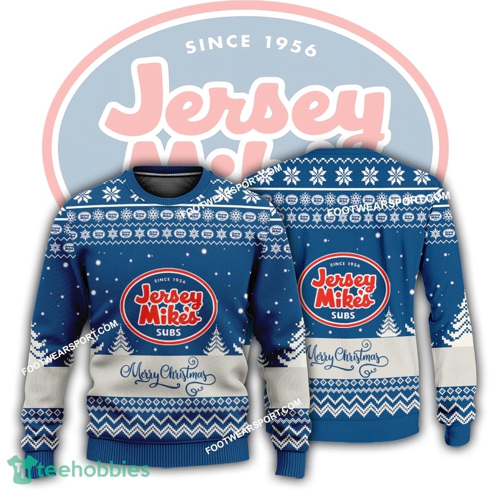 New Logo Jersey Mike’s Subs Giver Ugly Xmas Sweater For Men Women